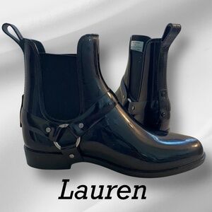 Lauren Ralph Lauren Tricia black wellington boots Size 6